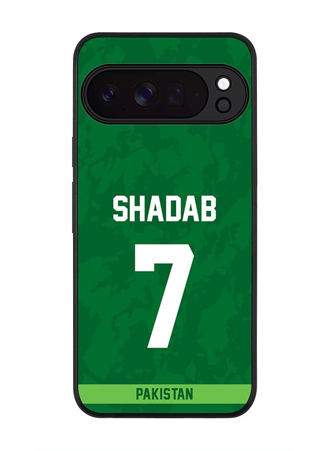 For Google Pixel 10 Pro XL Case,Slim fit Camera Protection, Shockproof Thin Phone cover  - Pakistan Shadab Khan, Jersey No 7